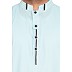 Designer kurta with Mandarin collar- Sky Blue Designer kurta with Mandarin collar- Sky Blue